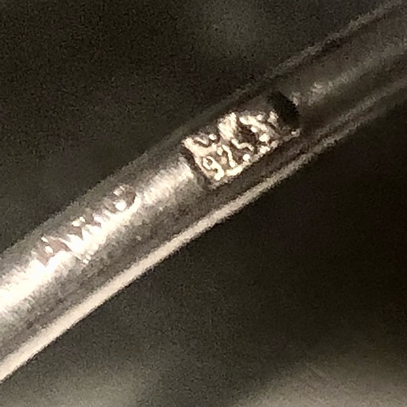 Antique Art Deco Sterling Silver Artisan Signed Collar Cuff Choker Drop Necklace - Picture 12 of 15